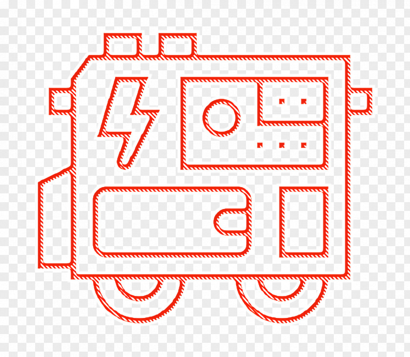 Electric Generator Icon Industrial Process PNG