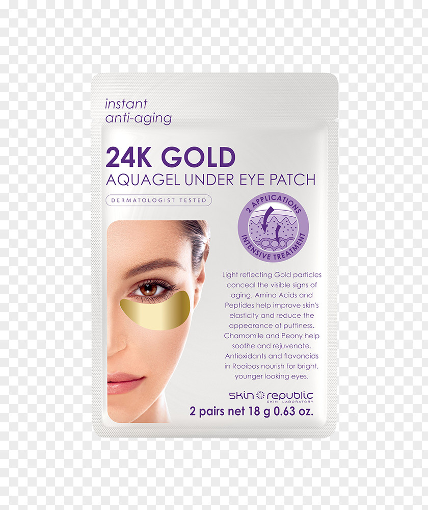 Face Skin Republic Collagen Hydrogel Under Eye Patch Eyelash Cream PNG