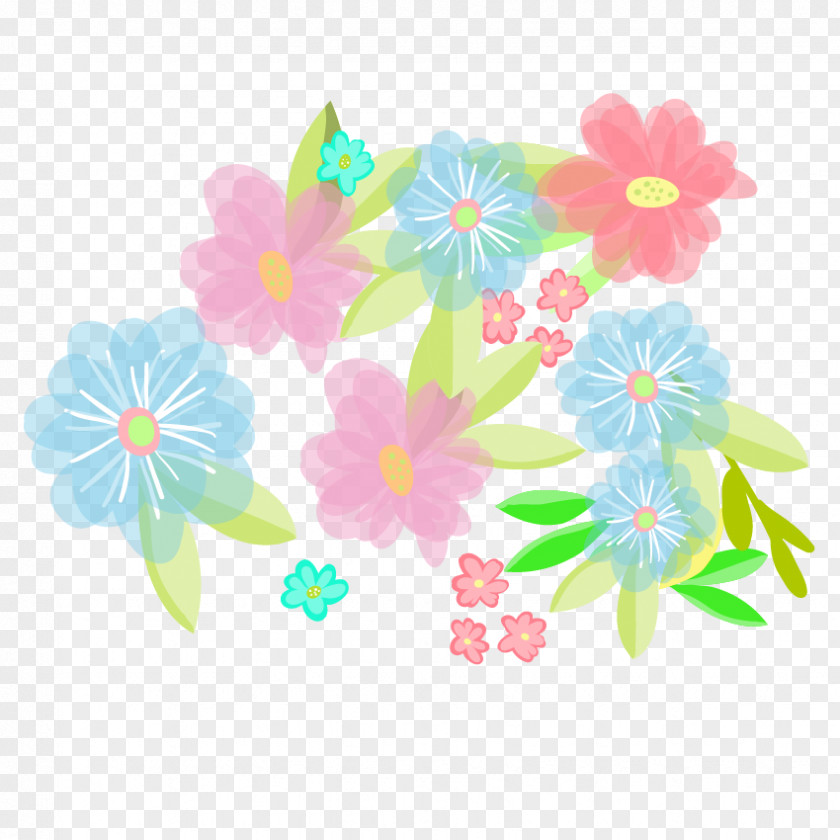 Flower Petal Data Cluster PNG