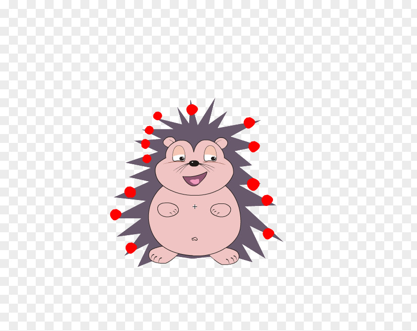 Hedgehog Cartoon Illustration PNG