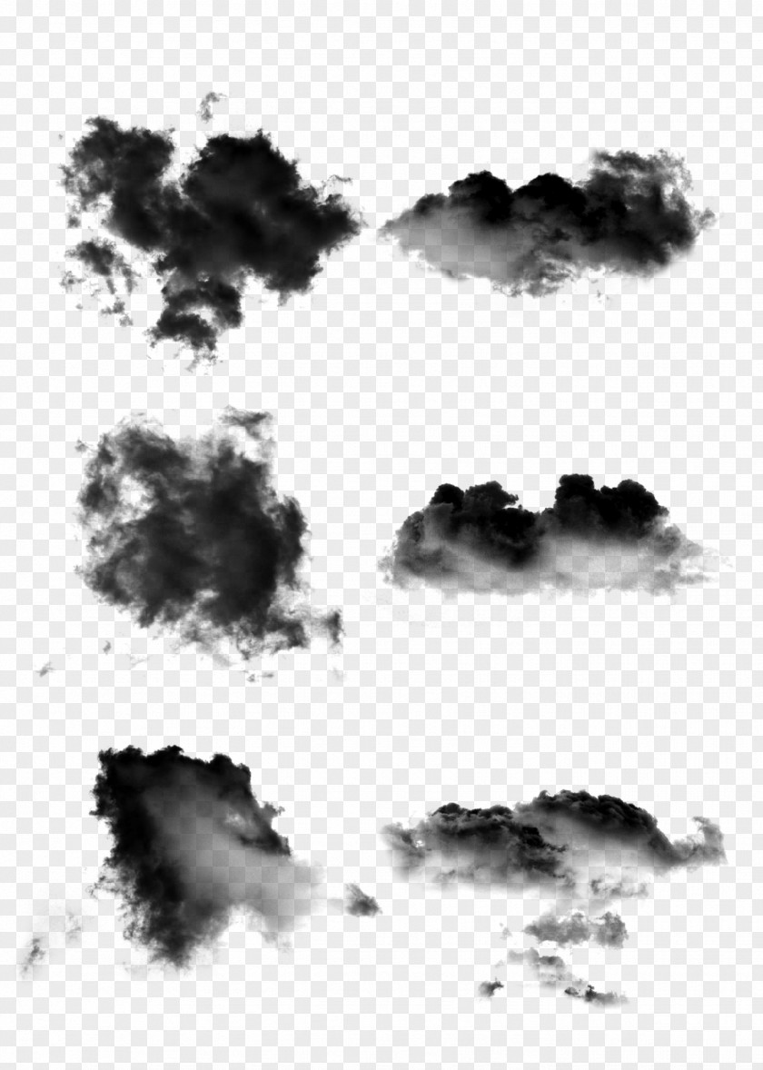 Meteorological Phenomenon Blackandwhite Black Cloud PNG