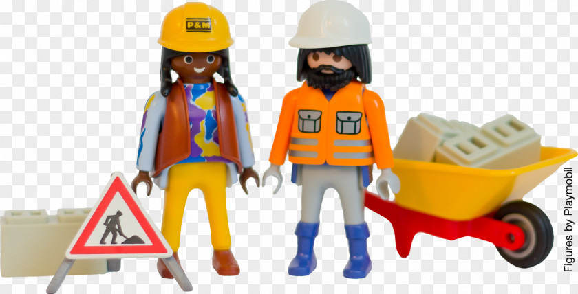 Toy Construction Worker Plastic Architectural Engineering Laborer PNG