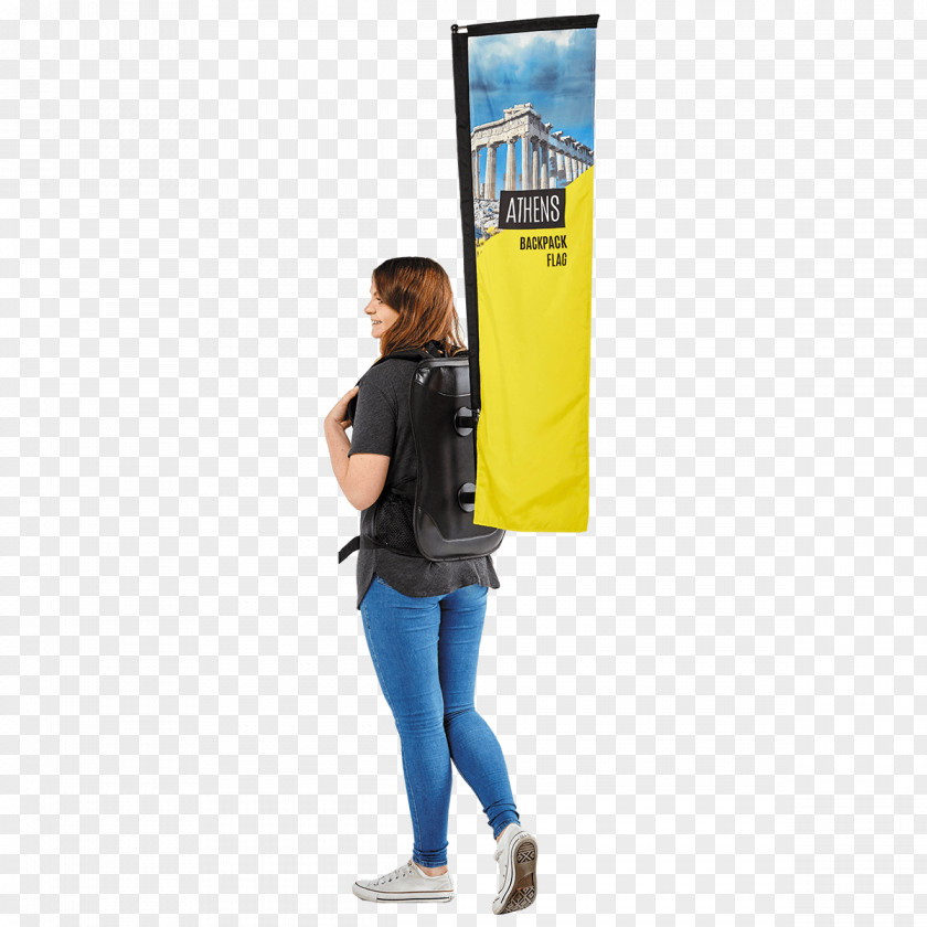 Backpack Flag Printing Flyer Banner PNG