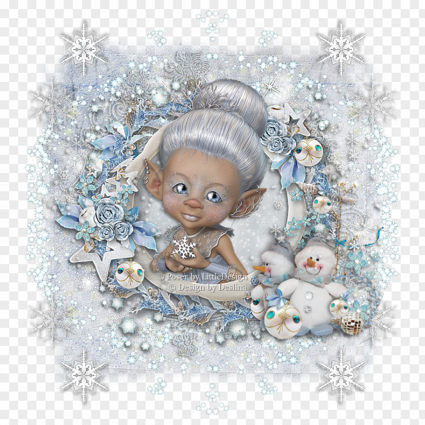 Ice Christmas Ornament Angel M PNG