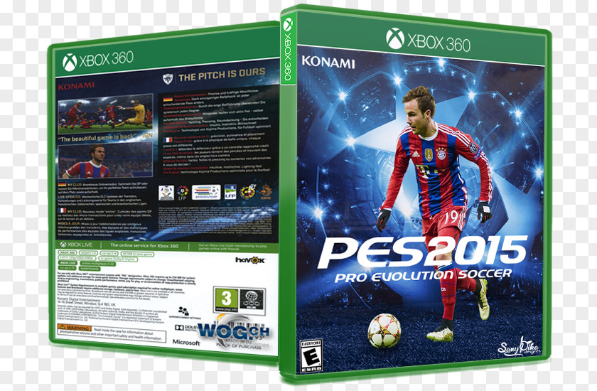 Cd Xbox 360 PlayStation 3 Pro Evolution Soccer 2015 One Compact Disc PNG