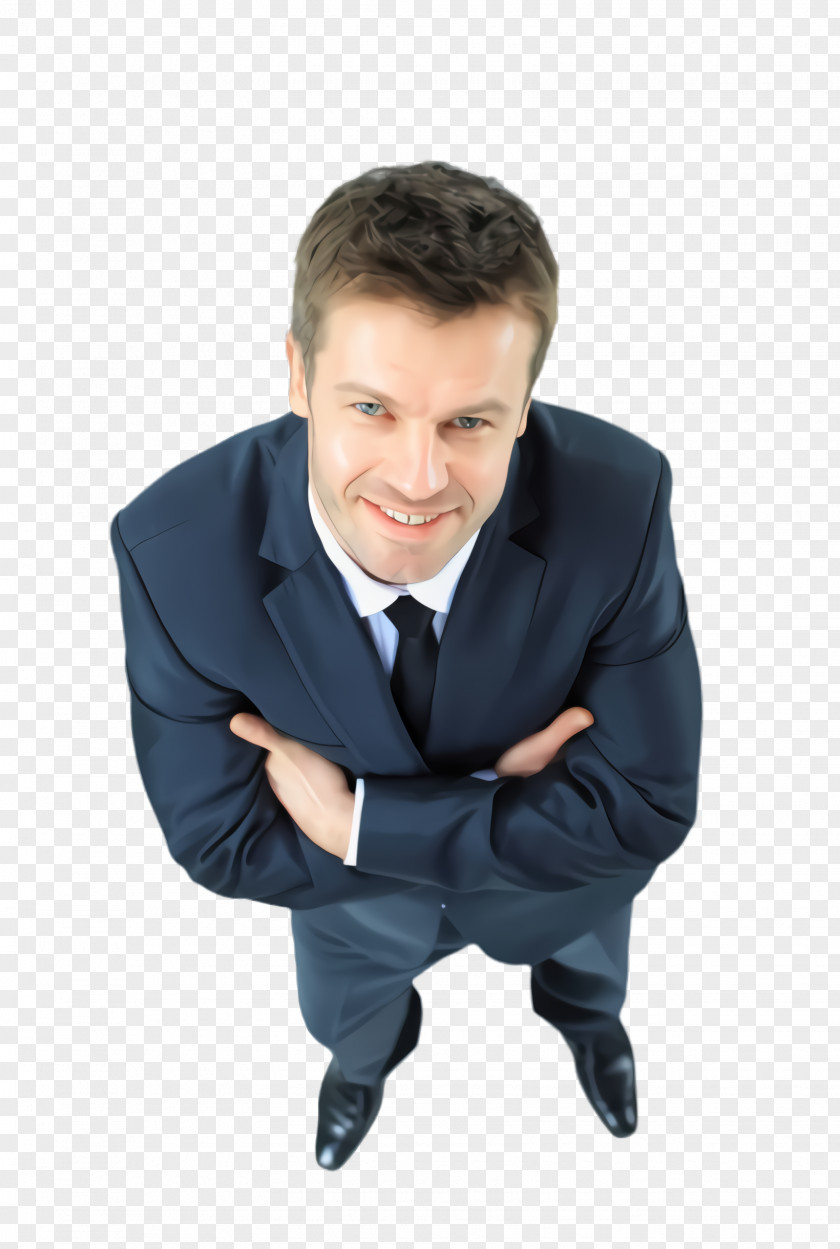 Gesture Smile Sitting Male Standing Suit Businessperson PNG