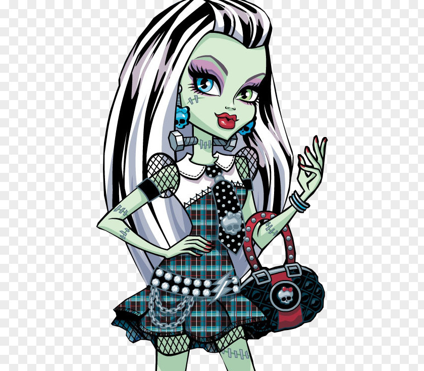 Ghoul Frankie Stein Frankenstein Adam Monster High Basic Doll PNG
