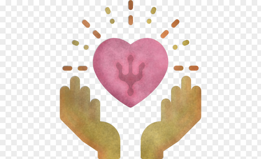 Heart Hand Pink Gesture Love PNG