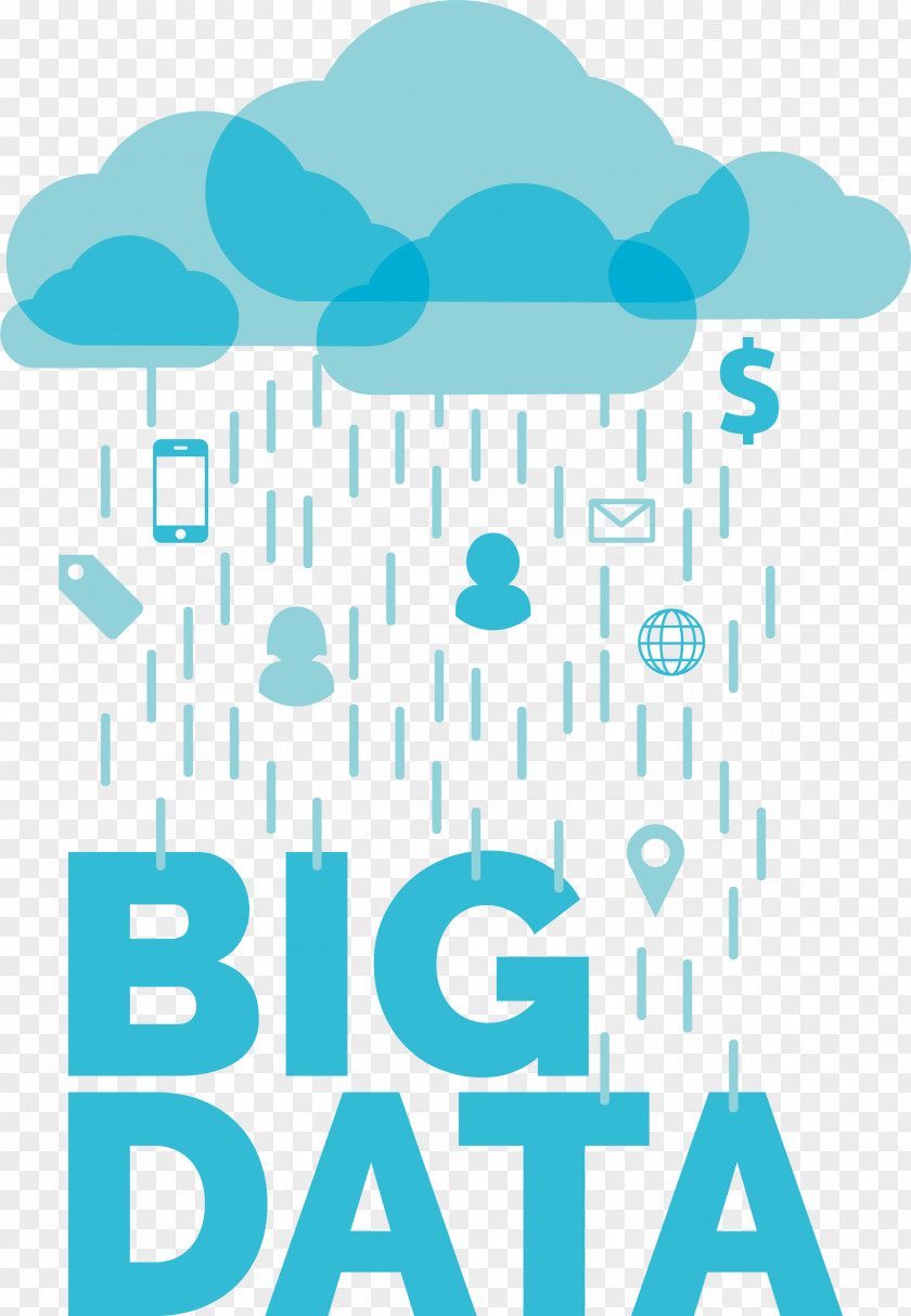 Big Data Blue Clouds Science PNG
