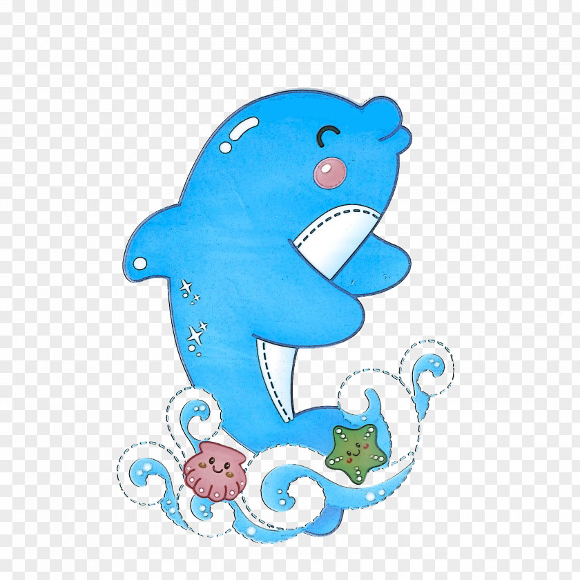 Blue Aqua Turquoise Animal Figure Dolphin PNG