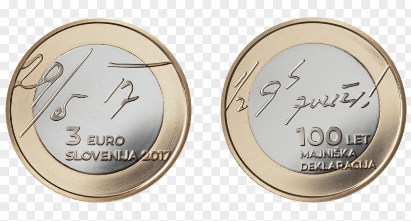 Coin Slovenian Euro Coins 2 Commemorative PNG