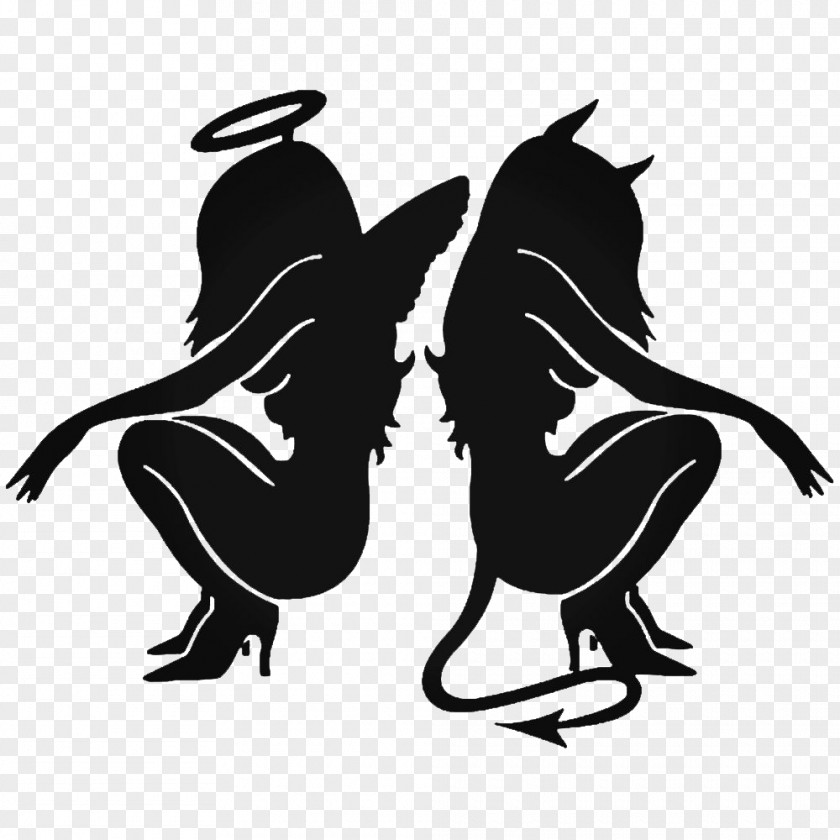 Devil Tail Vector Decal Sticker Angel Demon PNG