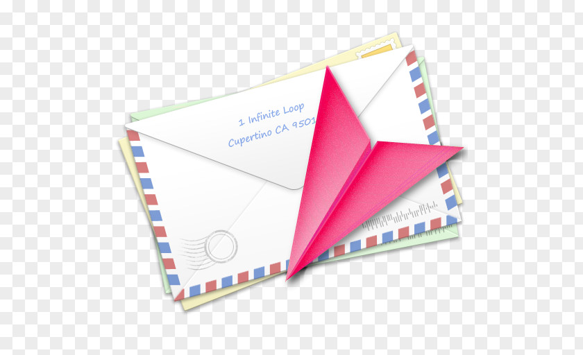 Dewy Blue Envelope Paper Letter Airplane PNG