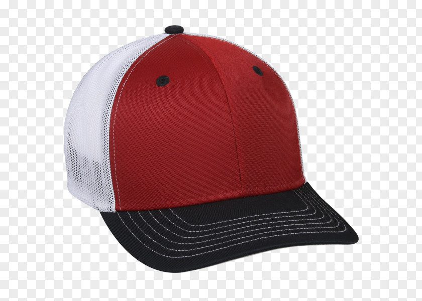 Fitted Mesh Hats Baseball Cap Red Hat Visor PNG