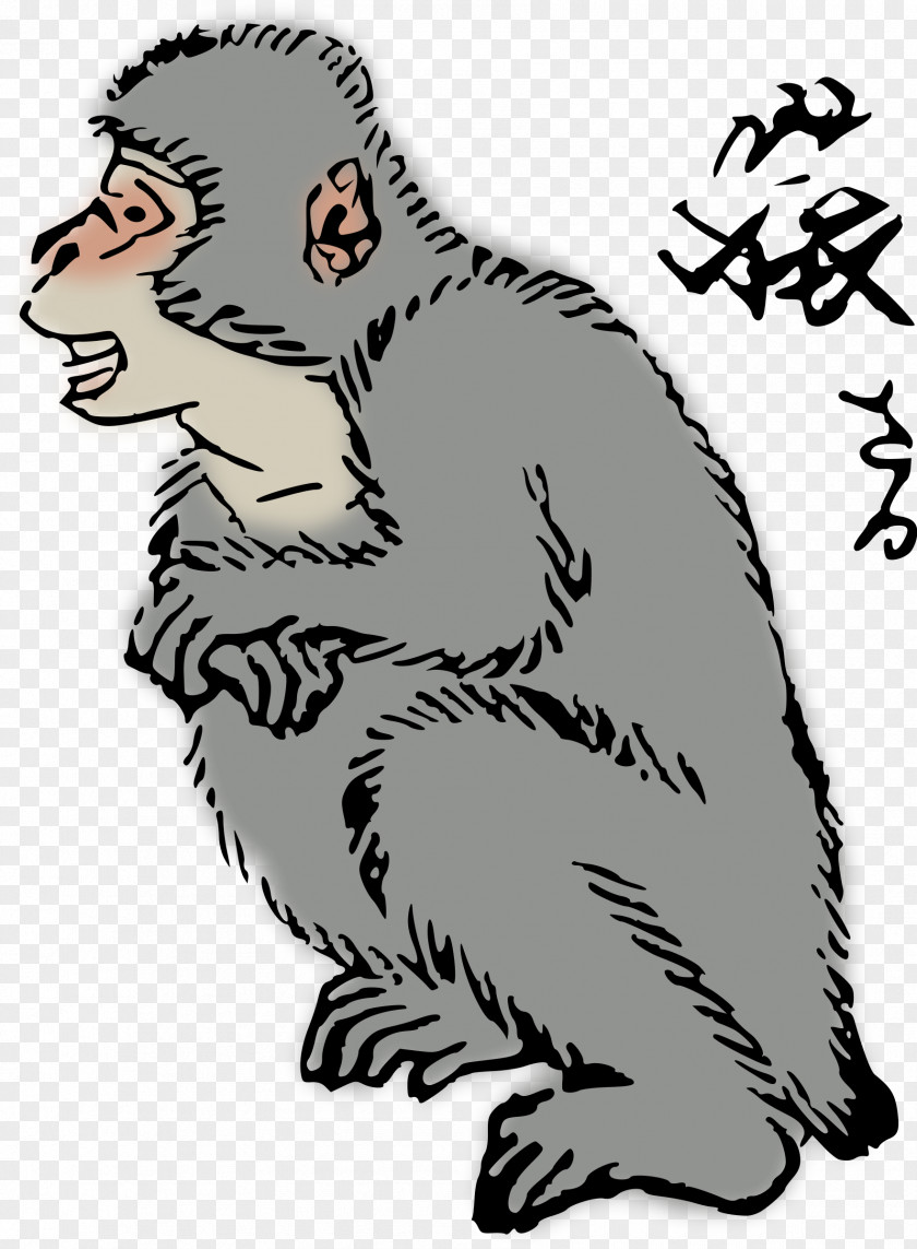Japan Japanese Macaque Ape Monkey Clip Art PNG