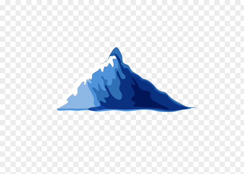 Mountain Blue Cartoon PNG