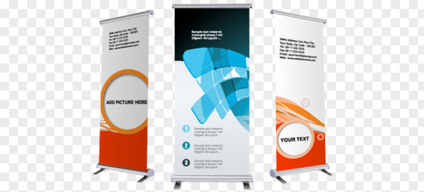 Roll Up Simple Banner Vinyl Banners Trade Show Display Advertising Printing PNG