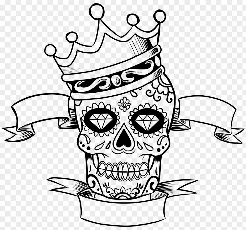 Skull Calavera Coloring Book Day Of The Dead Child PNG