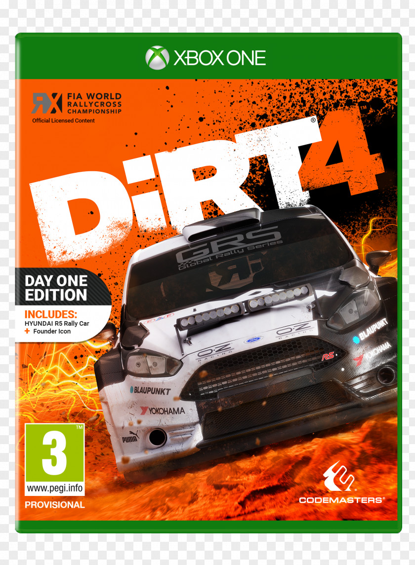 Dirt Track Racing 4 Rally Colin McRae: Xbox One PlayStation PNG