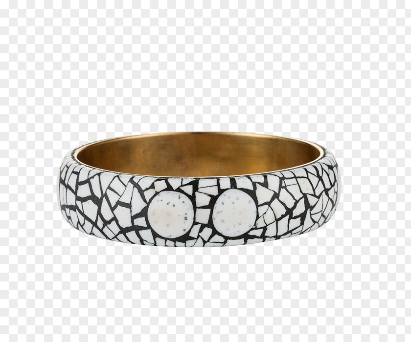 Hand Painted Ostrich Bangle Bracelet PNG