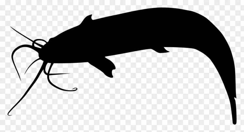 Silhouette Catfish Clip Art PNG