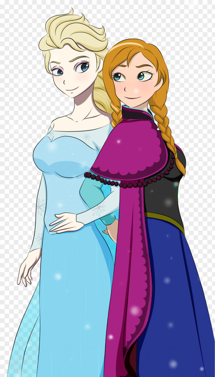 Elsa Anna Olaf Drawing Female PNG