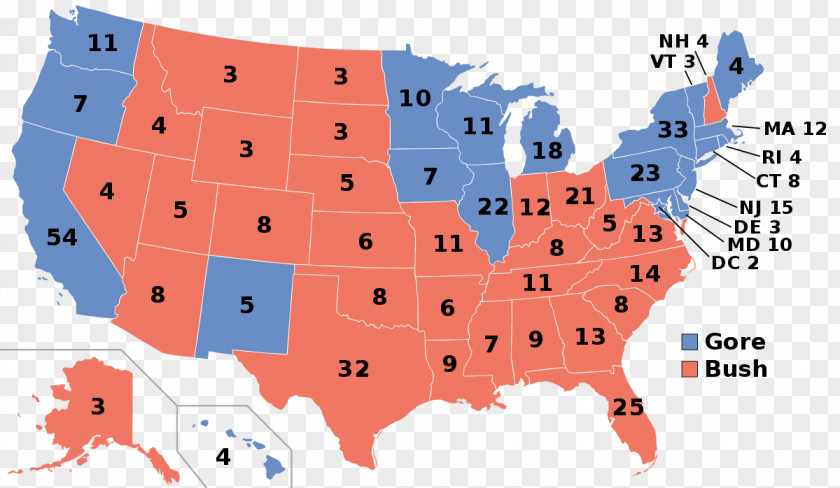 George Bush United States Presidential Election, 2000 2012 Electoral College PNG