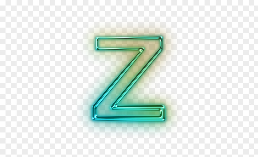 NEON LETTER Letter Case Alphabet Z PNG