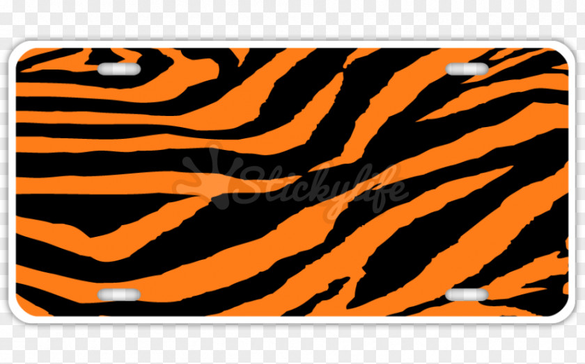 Tiger Tigerstripe Vehicle License Plates Car PNG