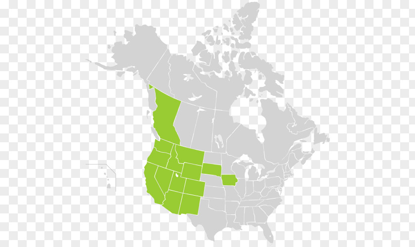 United States Blank Map Canada PNG