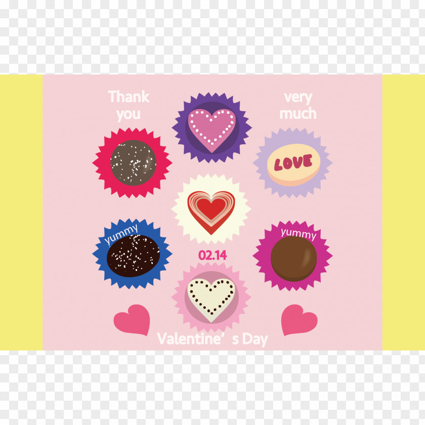 Valentine's Day Giri Choco Post Cards Chocolate PNG