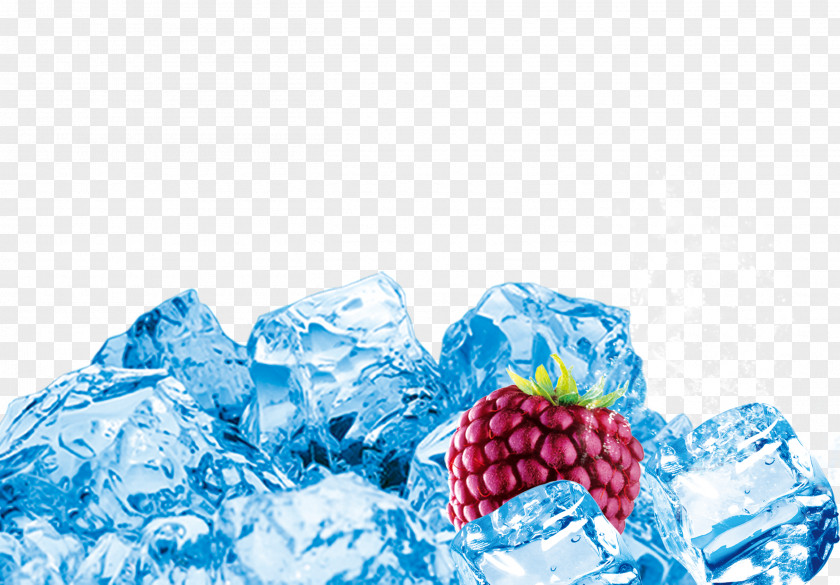 Blueberry Ice Smoothie Cola Cube PNG