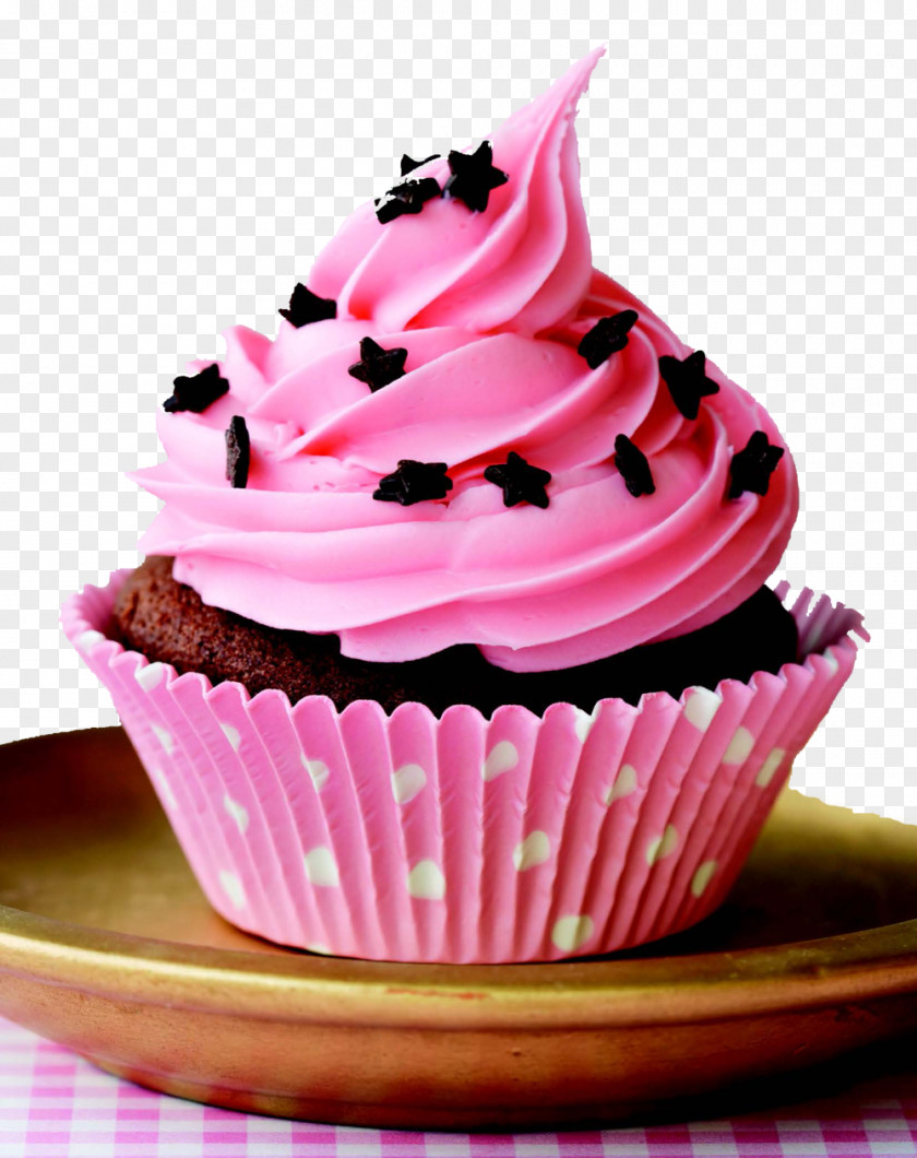 Cupcake Ice Cream Chocolate Cake Birthday Muffin PNG