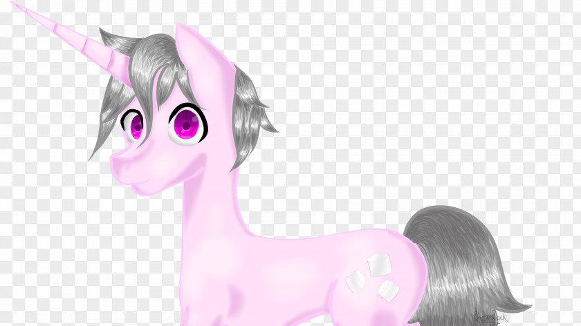 Unicorn Cartoon Figurine Pink M PNG