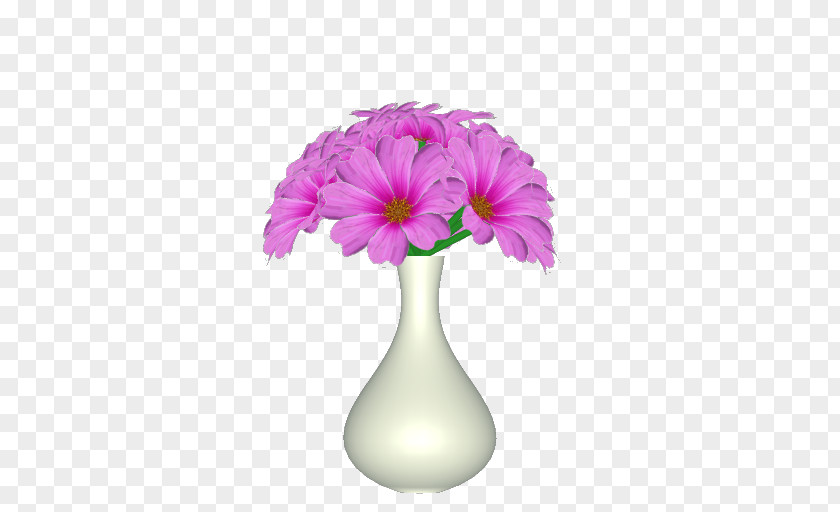 Vase Transvaal Daisy Cut Flowers Violet Family PNG
