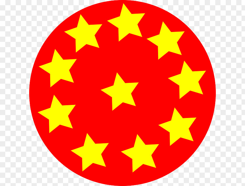 Yellow Circle Star Clip Art Vector Graphics Image PNG