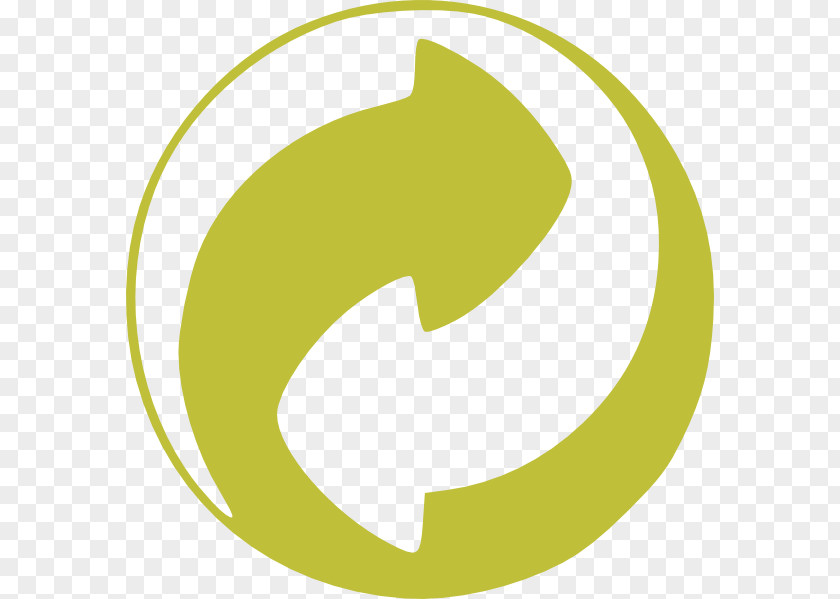 Circular Recycling Symbol Green Dot Codes Clip Art PNG