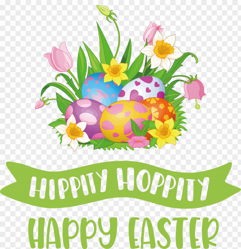 Hippity Hoppity Happy Easter PNG