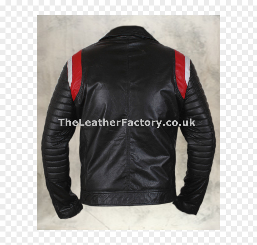 Jacket Leather Dean Zipper PNG
