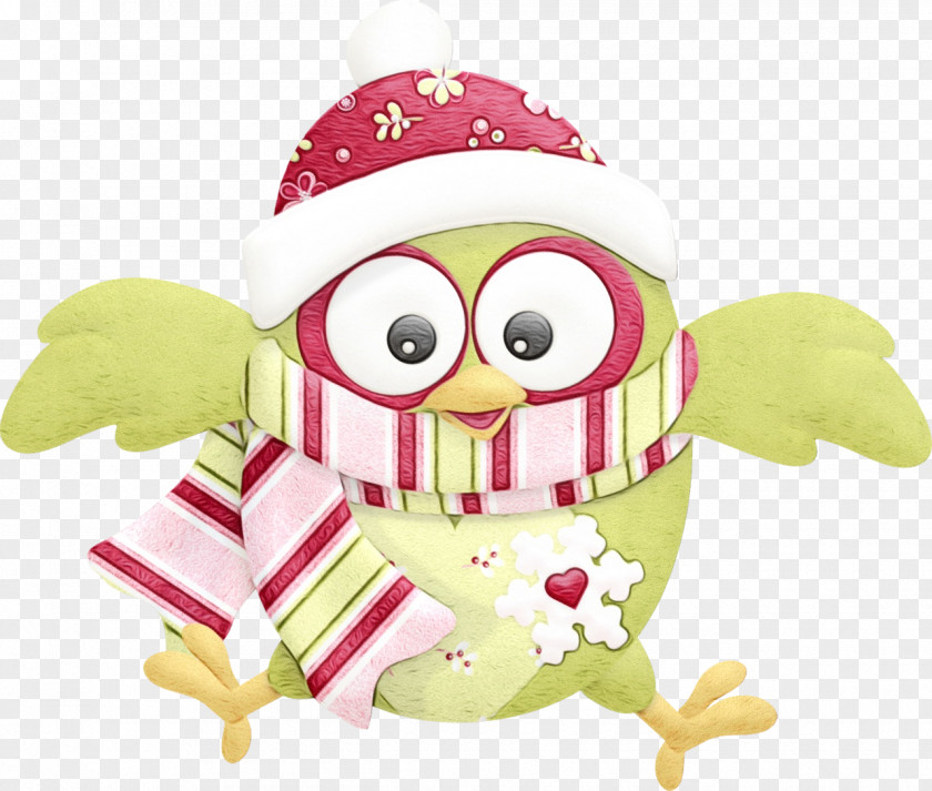 Stuffed Toy Owl Cartoon Pink PNG