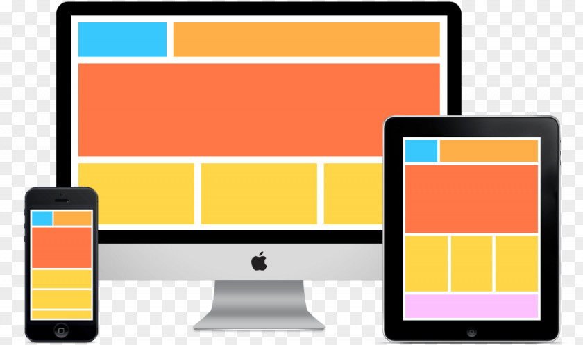 Web Design Responsive Development Application PNG