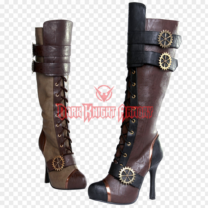 Boot Steampunk Fashion Knee-high Shoe PNG