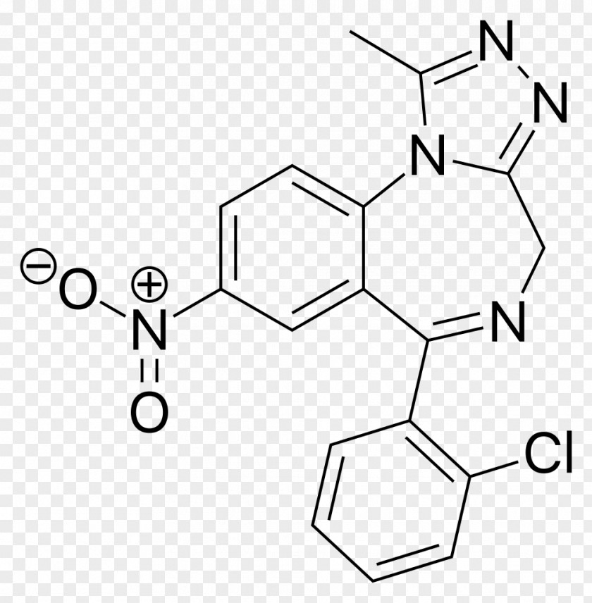 Skeletal Formula Adverse Effect Benzodiazepine Pharmaceutical Drug Alprazolam Dose PNG