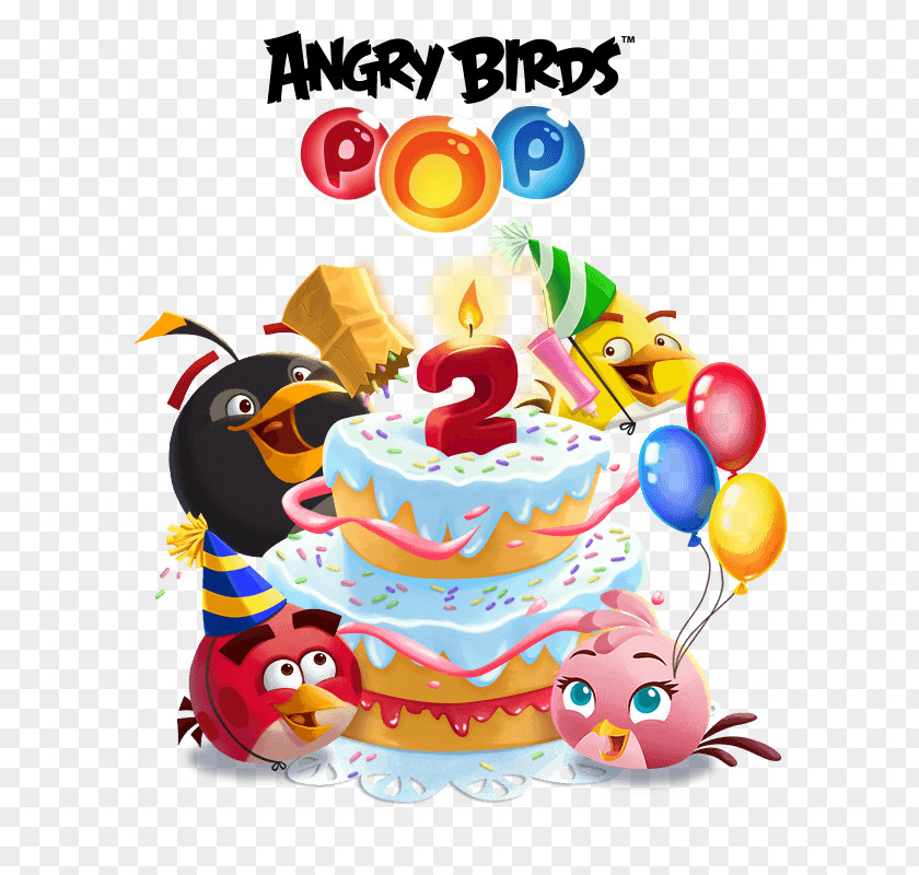 Birthday Cake Angry Birds Seasons Friends POP! Space PNG