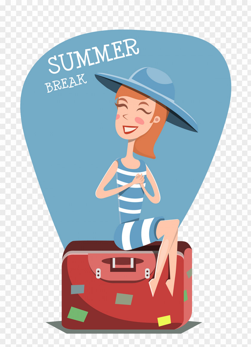 Creative Summer Vacation Beauty Clip Art PNG