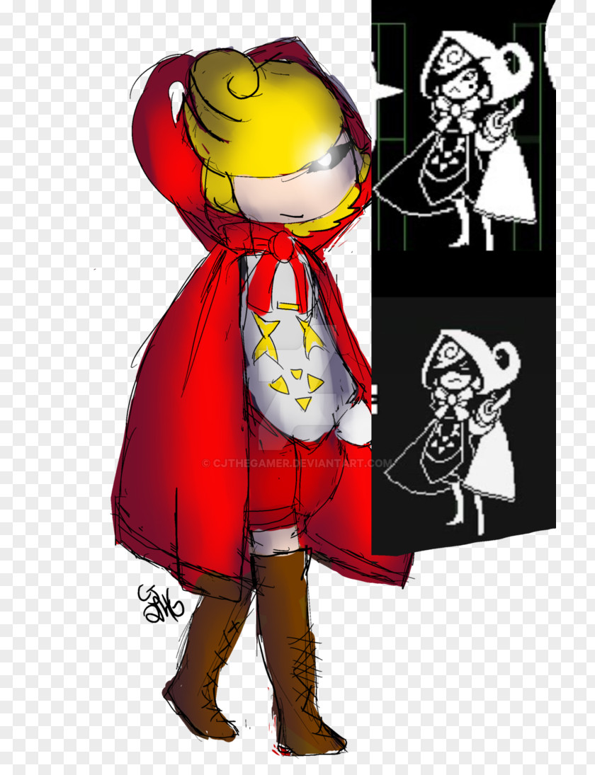 Red Hood Undertale Digital Art Drawing PNG