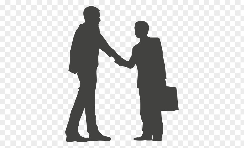 Shake Hands Silhouette Businessperson PNG