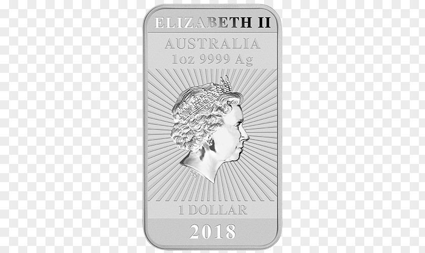 Silver Perth Mint Australian Kangaroo Bullion Coin PNG