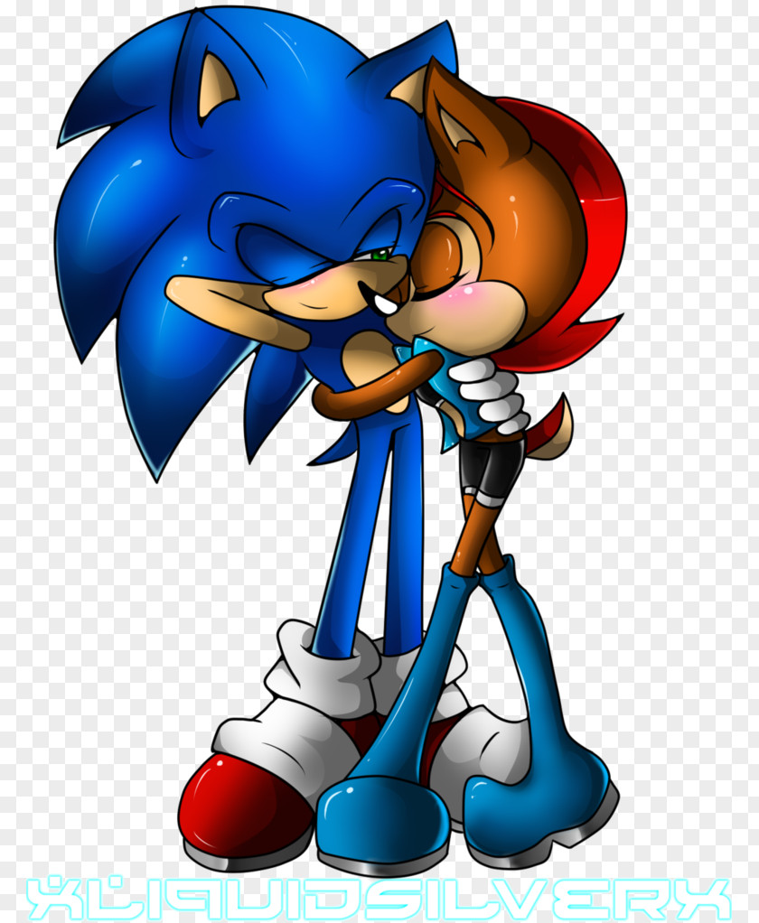 Sonic & Sally Princess Acorn Drive-In Art PNG