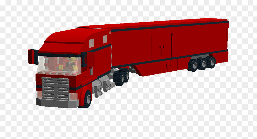 Tractor Trailer Car Cab Over Semi-trailer Truck Lego City PNG